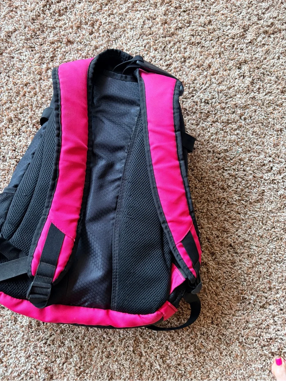 Pink & Black Daypack Backpack - Lightweight Outdoor Pack